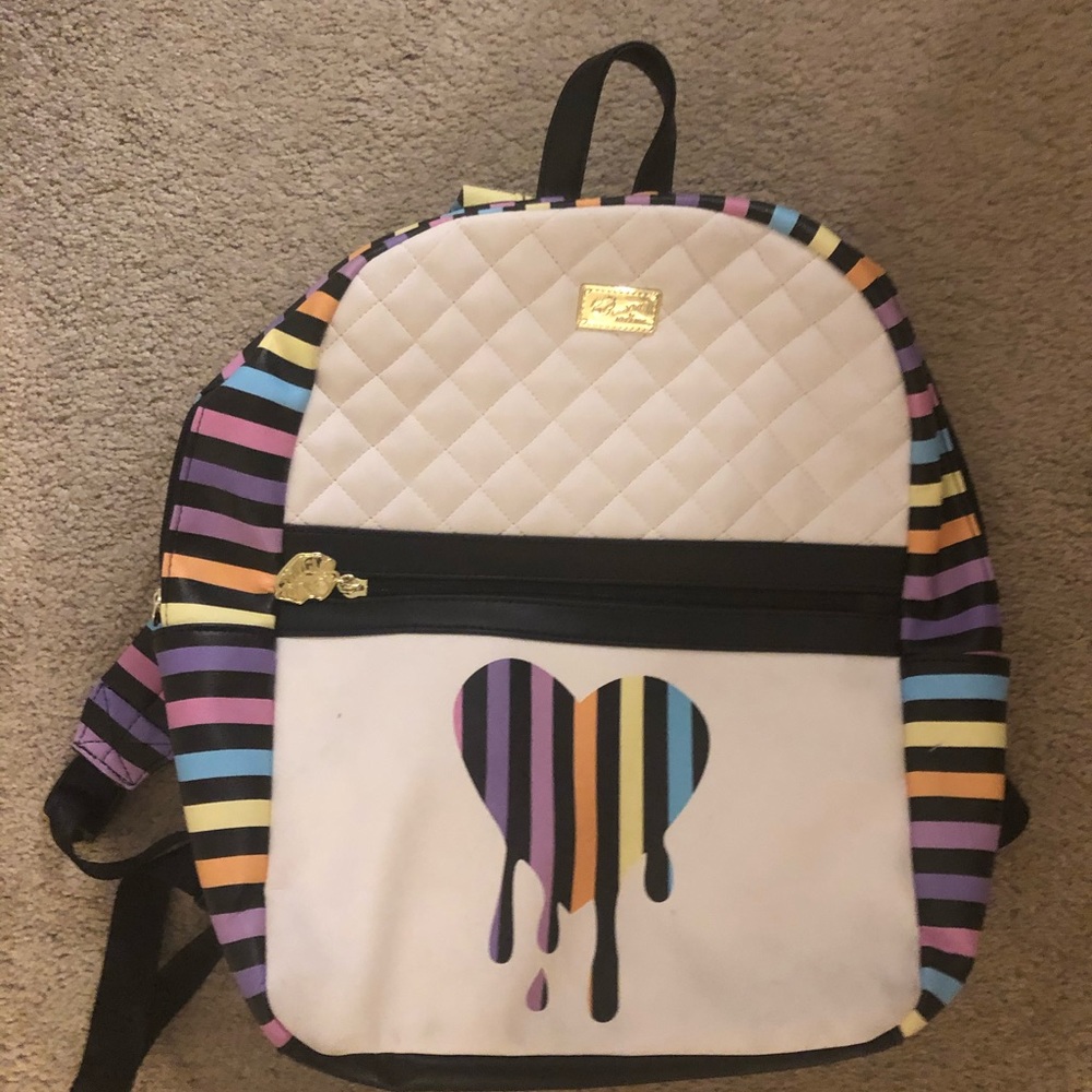 Betsy Johnson colorful backpack